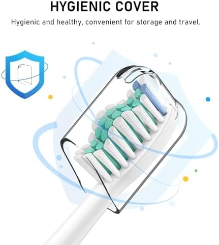 Toothbrush Heads, 8 Pack Electric Toothbrush Replacement Heads for Philips Sonicare Soft Dupont Bristles Replacement Toothbrush Heads for Oral Care