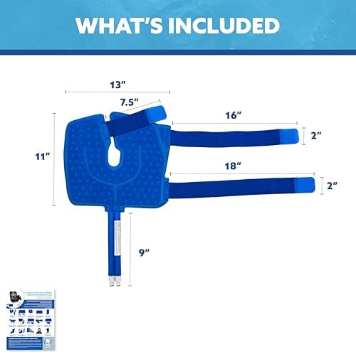 Polar Active Ice® 3 in 1 Knee, Ankle, & Elbow Therapy pad 12.5” x 10.5” with Attached Belts. Use only with The Polar Active Ice #AIS Therapy System.