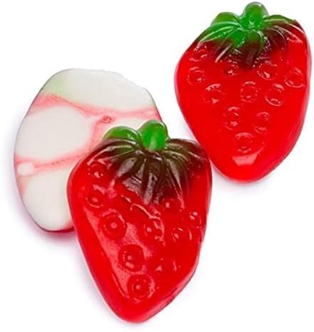 Gummi Strawberries with Cream 4.4 pound bulk strawberry gummy candy