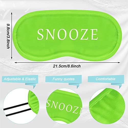 Eurzom 40 Pcs Funny Sleep Eye Mask Soft Night Mask Bulk for Sleeping Blackout Blindfolds with Adjustable Strap for Women Men Kids Nap Meditation Party Travel Gifts Favors(Colorful)