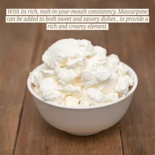 Mascarpone Cheese | Sterilgarda Italian Mascarpone Cheese UHT | Ideal for Sweet and Savory Dishes | Longer Shelf Life | 1.1lb (500g) (Pack of 2)