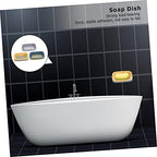 Cabilock 3PCS Soap Holder Wall Mounted Saver Sturdy Bathroom Soap Storage Rack Punch Draining Tray