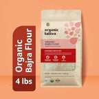 Organic Tattva Bajra Flour (4 lbs) - Indian Bajra Pearl Millet Flour - Natural Plant Based Vegan Organic Millet Atta - Kosher - No Additives - Rich in Fiber & Protein - Gluten Free - USDA Certified