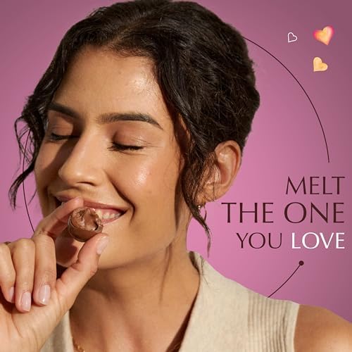 Lindt LINDOR Strawberry Dark Chocolate Candy Truffles Friend Heart, Valentine's Day Dark Chocolate with Truffle Filling, 3 oz.