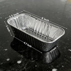 100 Pack 1Lb Mini Aluminum Foil Loaf Pans – 6" x 3.5" x 2" Disposable Small Bread Tins Oven Safe for Baking, Meatloaf, Cake, Holiday Treats, Food Storage & Takeout
