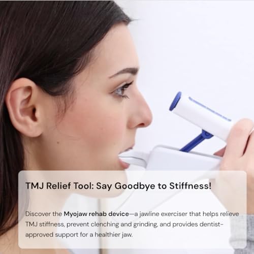 TMJ Rehabilitation Device | Jawline Exerciser for Men & Women | TMJ Relief Tool to Prevent Stiffness, TMJ Disorders, Clenching & Grinding | Bruxism Relief | Dentist-Approved Jaw Stretcher