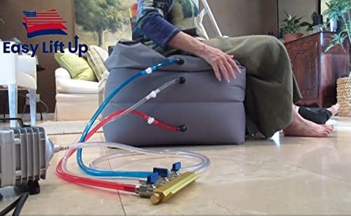Personal Lifting Cushion: Inflatable Floor Lift, Inflates from Floor to 24" high, Help Elderly Get Up from Falls, Light Weight, Portable Use, 550lbs Weight Limit