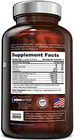 OmniBiotics Organic Evening Primrose Oil for Women – Clinical Strength 1500mg per Capsule, 10% GLA, Cold-Pressed, Non-GMO, Hormone Balance for Women – 120 Vegan Softgel Capsules