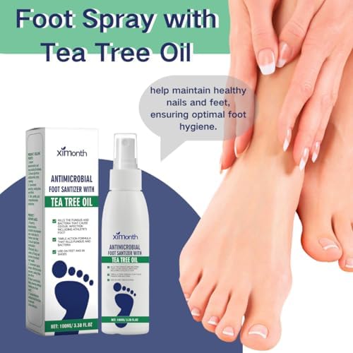 2PCS Foot Spray with Tea Tree Oil,Tea Tree Oil Feet Spray,Foot & Shoe Freshness,Quick-Drying and Travel-Friendly (2 PCS)
