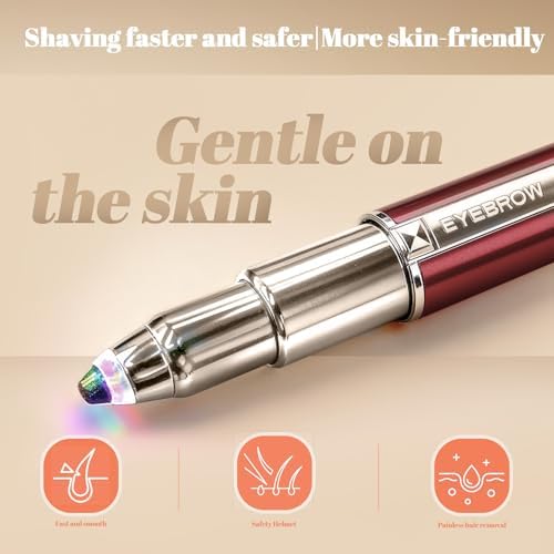 Womens Eyebrow Trimmer Rechargeable Upgraded 2-in-1 Portable Electric Eyebrow Trimmer & Nose Hair Remover Black Waterproof Eye Brow Razors Electric with USB Charging