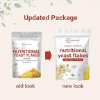 Micro Ingredients Organic Fortified Nutritional Yeast Flakes, 2lb (32oz) | Rich in Vegan Protein, B Vitamins, & Beta-Glucans | Keto Friendly, Dairy Free Cheese Substitute, Non-GMO, Gluten Free