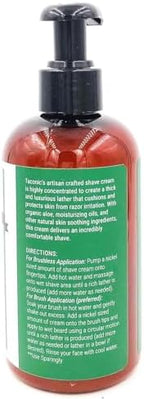 Taconic Shave, Natural Shaving Cream - Eucalyptus & Mint – Ultra-Rich High Lather Formula – Natural Shave Cream for Men & Women in 8 oz. Pump Bottle – Scented Shaving Cream