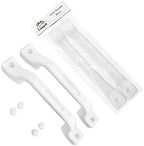 Camp'N RV Grab Handle - White Sturdy 2-Pack Plastic Handles with Mounting Hardware, Ideal RV Handrail for Campers, Adults, and Elderly Safety