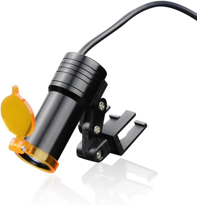 5W LED Light On Dental Loupes with Filter Portable Led Headlight with Belt-Clip Rechargeable Battery