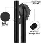 Beard Pen Filler Styling Kit for Men, 4-tip Beard Filler Pencil (Black), Soft Cotton Tip, Long Lasting Waterproof, Beard Stick Beard Shadow, Beard Shaping Tool for Hairline and Beard Fillers