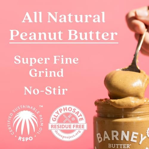 Barney Butter Peanut Butter, Smooth, 1 Gallon, Natural, No Stir, Non-GMO, Gluten Free, Keto, Vegan