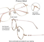 VisionGlobal Bifocal Reading Glasses Blue Light Blocking for Men and Women, Stylish Retro Square