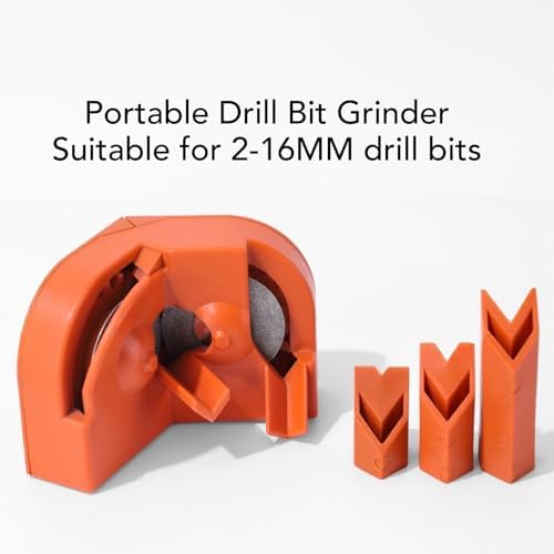 Multipurpose Drill Bit Grinding Sharpener, Drill Bit Sharpener for All Bits, ABS Professional Electric Drill Bit Sharpener Portable Drill Bit Sharpener, Drill Grinder Grinding