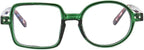 ICARA Personality Square Round Reading Glasses for Men Women,Computer Glasses Anti UV Readers