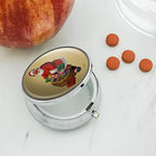 Christmas Holiday Santa and His Bag of Toys Pill Case Trinket Gift Box