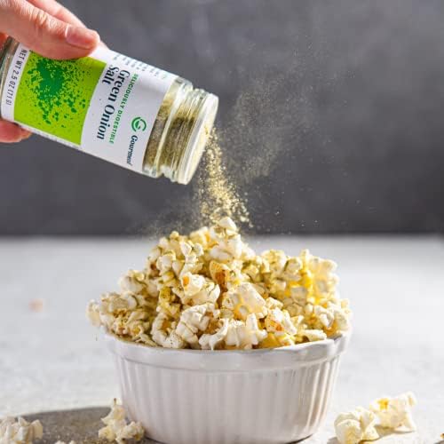 Gourmend Foods Organic Green Onion Salt – Low FODMAP, Filler Free, Gluten Free, 100% Natural, No Corn Starch, Maltodextrin, "Flavors" or Other Fillers
