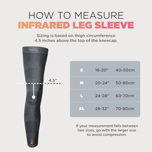 Incrediwear Leg Sleeve – Full Length Long Leg Sleeve for Leg Pain Relief & Muscle Recovery, Helps Reduce Swelling & Inflammation, Promotes Circulation, Leg Sleeves for Men & Women (Charcoal, Small)