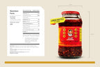 Lao Gan Ma Spicy Chili Crisp Hot Sauce – Authentic Chinese Chili Oil with Crunchy Onion & Fermented Soybean, Family/Restaurant Size 23.63 Oz (670g)