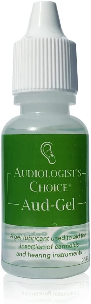 Audiologist's Choice AUD-Gel Earmold and Hearing Aid Lubricant 0.5oz Bottle - Lubricant Gel for Ear Plugs, Hearing Aids, Earmolds, and Other Earpieces…