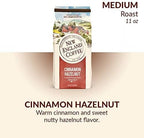 New England Coffee Cinnamon Hazelnut Medium Roast Ground Coffee, 11oz Bag (Pack of 1)