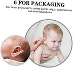 CHILDWEET 6 Pairs Auricle Correction Tools Professional Ear Support for Protruding Ears for Newborns Black