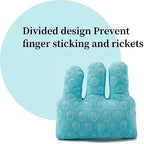 Adjustable Removable Finger Separator Protector Hand Contracture Cushion Padding Pillow Prevention Aid Training Tool With Fingers Hands Splints (Blue)