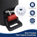 2 Pcs Easy Mop Pedal Broom Spin Mop Replacement One Way Clutch Bearing Bucket Gear Sprockets Repair Compatiable with Oceda Vilida and Market 90% Spin Mop System (2 Pcs Bearing Bucket Gears)