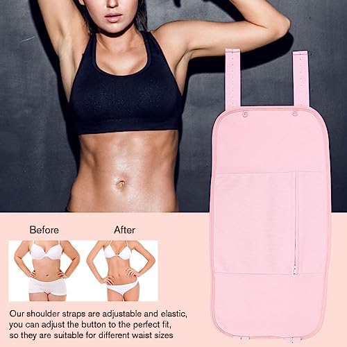 Castor Oil Pack Wrap, Mess-Free and Reusable Organic Castor Oil Pack for Liver Detox, Enhance Sleep and Circulation, Improve Digestion (Castor Oil Not Included), Pink