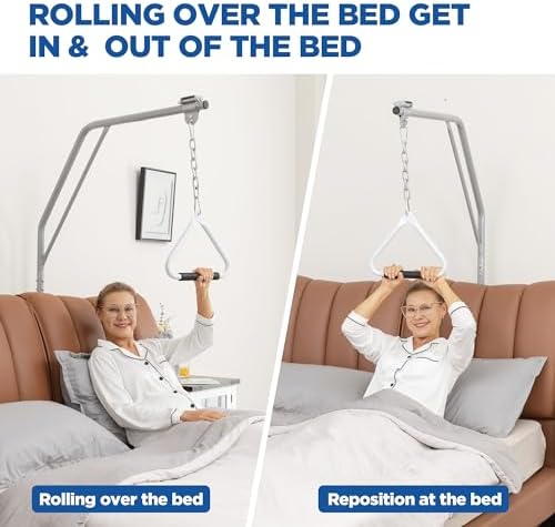 Trapeze Bar for Bed Mobility, Free Standing Trapeze Bar, Assisting Patient and Elderly in Bed, Strong and Work Well