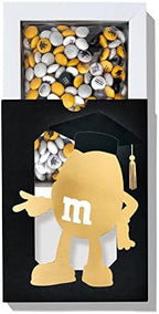 M&M’S WORLD Graduation Character Gift Box - Chocolate Gift Box with Graduation-Themed Icons Printed on Chocolate Candies