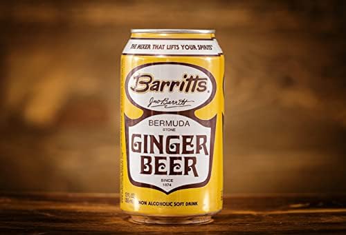 Barritt's Original Ginger Beer, Non-Alcoholic Soda Cocktail Mixer, 12 fl oz Cans, 12 Pack, Gluten Free