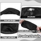 Eye Mask Sleep Masks Bulk Blindfolds for Team Building 10 Pcs Blindfold Sleep Eye Masks for Party Games Black Blindfold Eyes Covers with Nose Pad and Elastic Strap Sleeping Mask Kids Men Women (Black)