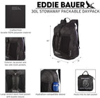 Eddie Bauer Stowaway Packable Backpack | Travel | Outdoor | Lightweight | Foldable | Durable | Ripstop Polyester | 30L - Spruce Green