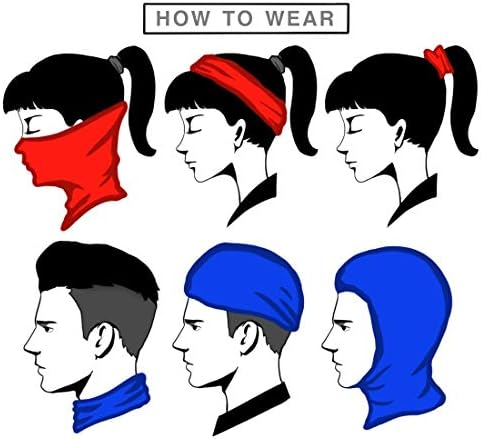 Neck Gaiter Face Cover - Sun Protection Mask Balaclava for Men and Women