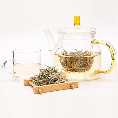 Oriarm Fuding Silver Needle White Tea Loose Leaf - Bai Hao Yinzhen Chinese Silver Tips Tea 2nd Grade - 100g (3.53-ounce)