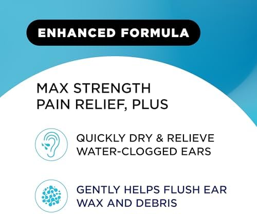 Lipo-Flavonoid Fast-Acting Ear Ache Pain Relief, 4% Lidocaine Maximum-Strength for Swimmer's Ear, Cold & Flu, Allergies, Safe for Adults & Children, Relieves Ear Pain, Swelling, & Water-Clogged Ears