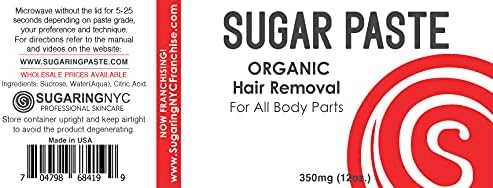 Sugaring Paste for Bikini, Legs, Brazilian, Arms and Back - 12oz by Sugaring NYC