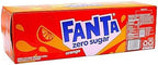 Fanta Zero Sugar Orange Soda, 12 Pack