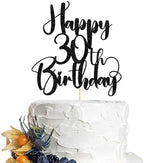 Happy Birthday 30th Cake Topper，Men/Women 30th Birthday,30th Anniversary Party Cake Topper Decorations/Dinner Party Decorations (30)