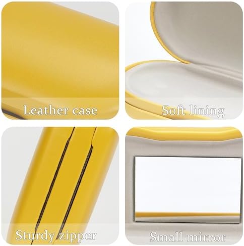 Eyeglass Case Double Sided Travel Size Cute Portable Contact Lens Box 2 in 1 Multifunction With Tool for Daily Outdoor Office