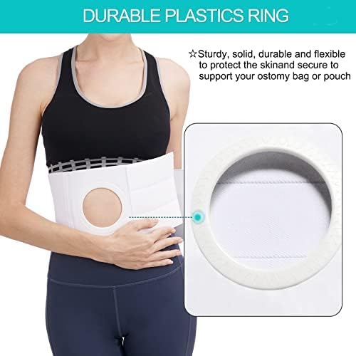 Medical Ostomy Belt Ostomy Hernia Support Belt Abdominal Binder Brace Abdomen Band Stoma Support for Colostomy Patients to Prevent Parastomal Hernia Stoma Opening- Men Or Women- Size XS