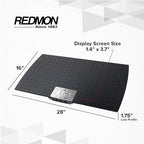 Redmon Digital Dog Scale for Large Pet & Animal with Non-Skid Mat, 225 Lb Capacity, Black - Portable Weighing Scale for Dogs, Puppies, Cats, and Livestock