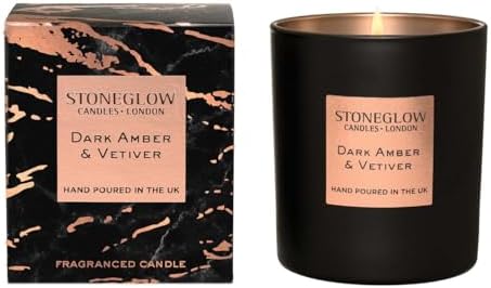 Stoneglow Candle Luna Collection Dark Amber & Vetivert Tumbler