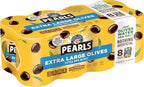 Pearls Extra-Large Ripe Pitted Olives, Pack of 8, 6 oz Cans