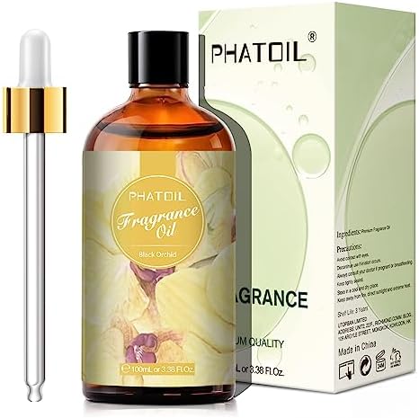 PHATOIL 3.38FL.OZ Black Orchid Fragrance Oils for Aromatherapy, Essential Oils for Diffusers for Home, Perfect for Diffuser, DIY Candle and Soap Making, DIY Scented Products - 100ml